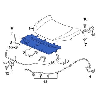 Honda OE - Front Hood Insulation Pad
