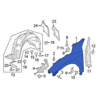 Honda OE - Front Left Fender