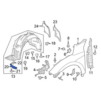 Honda OE - Right Fender Liner Support Bracket