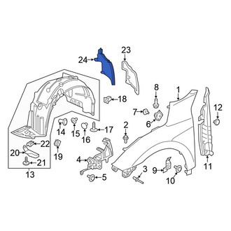 Honda OE - Front Left Fender Insulator
