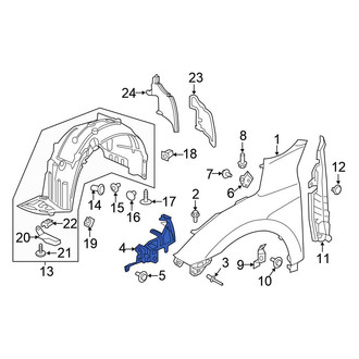 Honda OE - Front Left Fender Bracket
