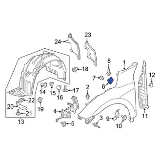 Honda OE - Right Upper Fender Bracket