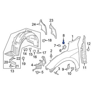Honda OE - Fender Rivet