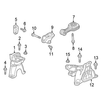 Honda OE - Engine / Transaxle - Engine & Transmission Mounting (2.0L Automatic CVT Tr)