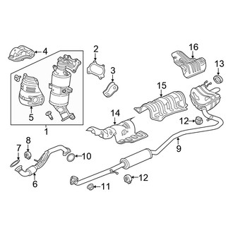 Honda OE - Exhaust System - Exhaust Components
