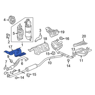 Honda OE - Front Floor Pan Heat Shield