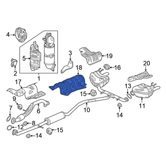 Honda OE - Center Floor Pan Heat Shield