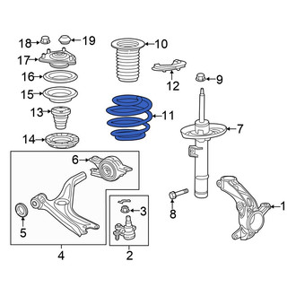 Honda OE - Rear Coil Spring