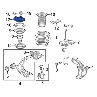 Honda OE - Front Suspension Strut Mount
