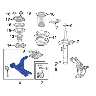 Honda OE - Rear Right Lower Rearward Suspension Control Arm