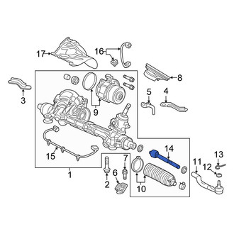 Honda OE - Right Outer Steering Tie Rod End