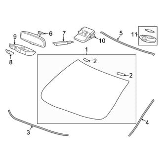 Honda OE - Windshield - Glass (EX / EX-T / LX / LX-P)