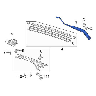 Honda OE - Front Right Wiper Arm