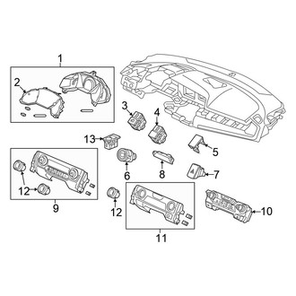 Honda OE - Instrument Panel - Cluster & Switches