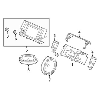 Honda OE - Instrument Panel - Sound System (W/O Touchscreen)