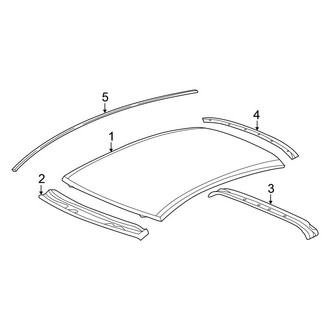 Honda OE - Roof - Exterior Trim (EX / EX-L / EX-T / LX / Touring Sedan)