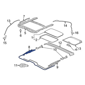 Honda OE - Right Sunroof Cable
