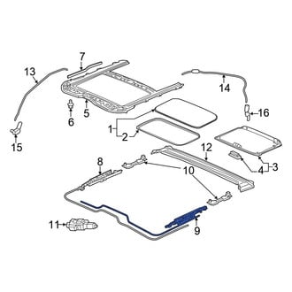 Honda OE - Left Sunroof Cable