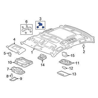 Honda OE - Left Headliner Insulator