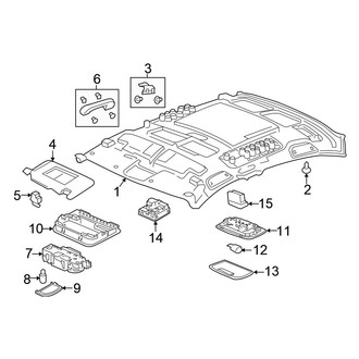 Honda OE - Roof - Interior Trim (EX / EX-L / EX-T / LX / Touring Sedan)