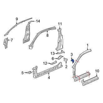 Honda OE - Outer Uniside Bracket