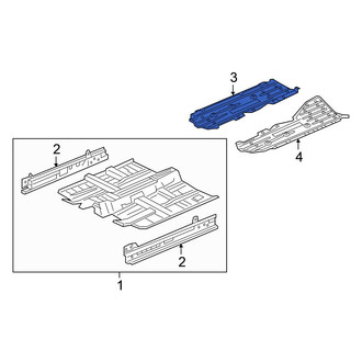 Honda OE - Front Right Floor Pan Splash Shield