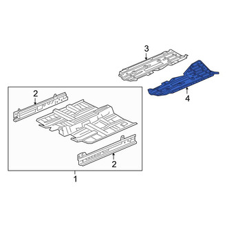 Honda OE - Left Floor Pan Splash Shield