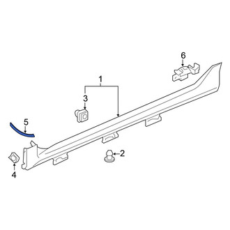 Honda OE - Front Rocker Panel Molding Seal
