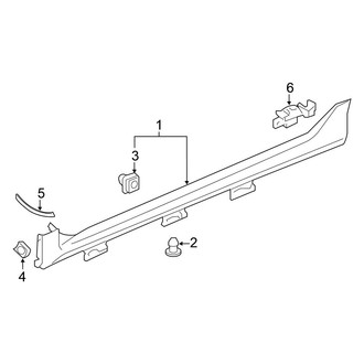 Honda OE - Pillars, Rocker & Floor - Exterior Trim (EX / EX-L / EX-T / LX / Touring Sedan)