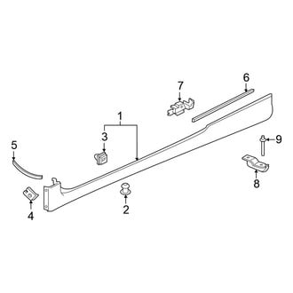 Honda OE - Pillars, Rocker & Floor - Exterior Trim (Coupe)