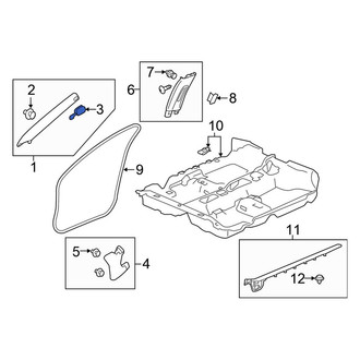 Honda OE - Right Body A-Pillar Trim Panel Cap