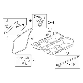 Honda OE - Pillars, Rocker & Floor - Interior Trim (Coupe)