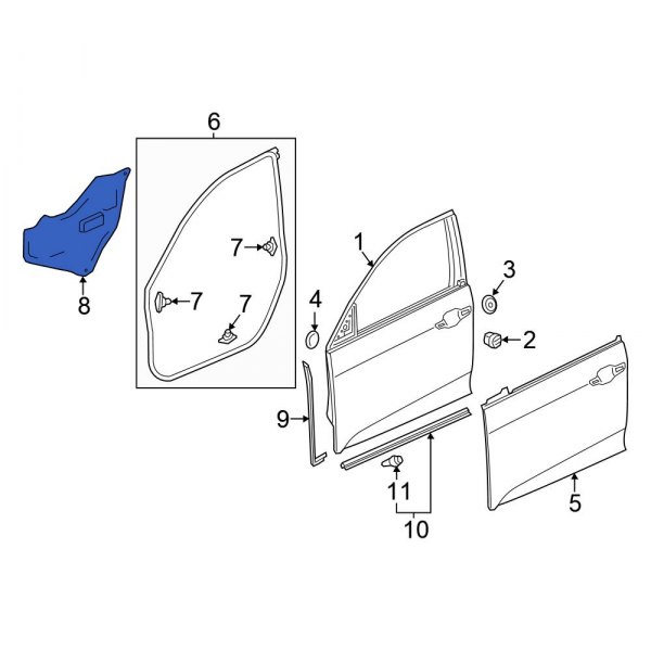 Door Water Deflector