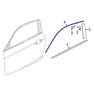 Honda OE - Front Left Door Reveal Molding