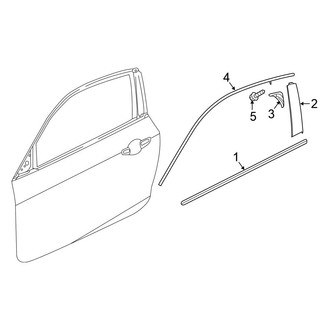 Honda OE - Door - Exterior Trim (Coupe)