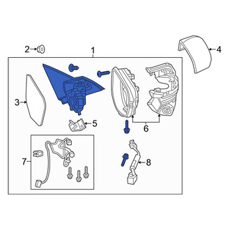 Honda OE - Front Right Door Mirror