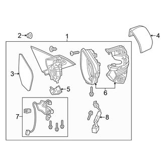 Honda OE - Door - Outside Mirrors (W/O Signal Lamps), (EX-L / EX-T / LX / LX-P / Touring Coupe)