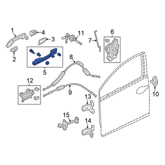 Honda OE - Front Left Exterior Door Handle Base