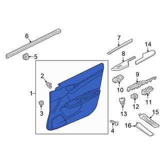 Honda OE - Front Left Inner Door Interior Trim Panel