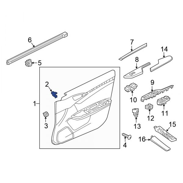 Door Interior Trim Panel Retainer