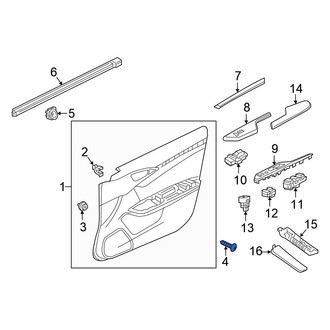 Honda OE - Rear Inner Door Interior Trim Panel Screw