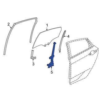 Honda OE - Rear Left Window Regulator
