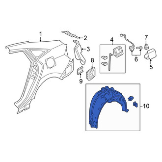 Honda OE - Rear Left Quarter Panel Splash Shield
