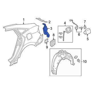 Honda OE - Rear Left Tail Light Pocket