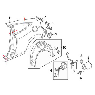 Honda OE - Quarter Panel & Components (Coupe)
