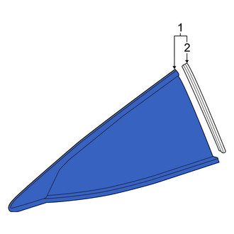 Honda OE - Rear Right Quarter Glass