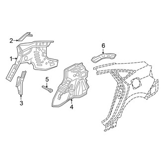 Honda OE - Quarter Panel - Inner Structure (Sedan)