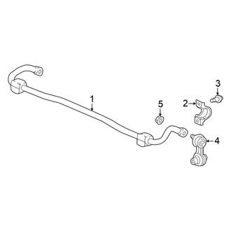 Honda OE - Rear Suspension - Stabilizer Bar & Components