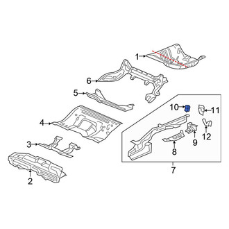 Honda OE - Rear Right Frame Stiffener