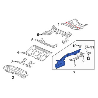 Honda OE - Rear Left Frame Side Member Assembly